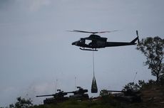 Aksi Helikopter hingga Tank Warnai Latihan Pertempuran Yonif Awang Long
