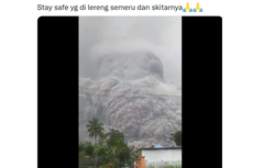 Gunung Semeru Erupsi Muntahkan Awan Panas Guguran