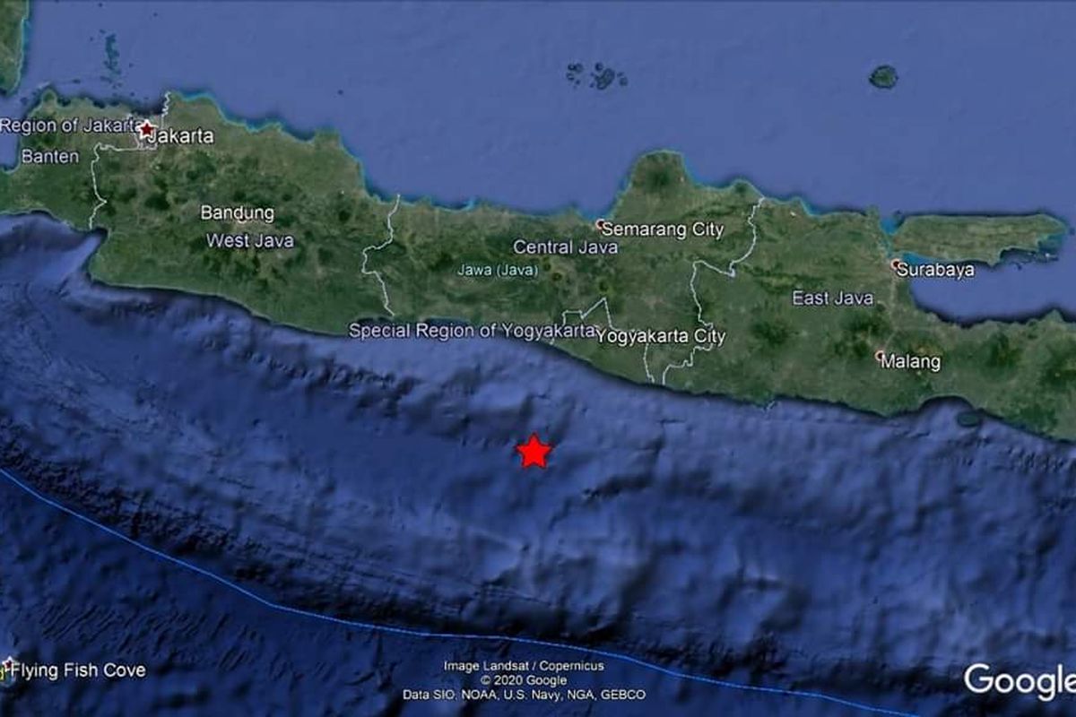 Gempa M 5,1 guncang Jawa Tengah dan Yogyakarta, Senin (13/7/2020) pukul 2.50 WIB. Gempa ini berpusat di Samudera Hindia, 101 kilometer arah Selatan Kulonprogo.