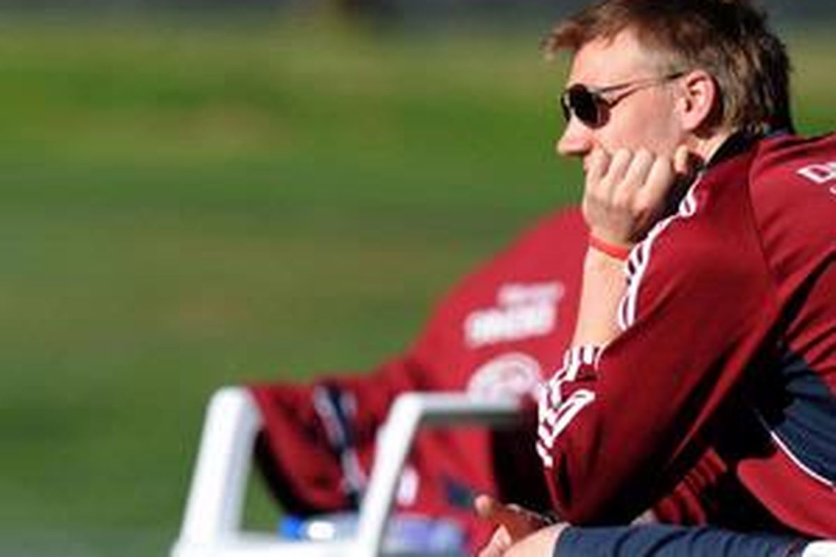 Striker Arsenal, Nicklas Bendtner.