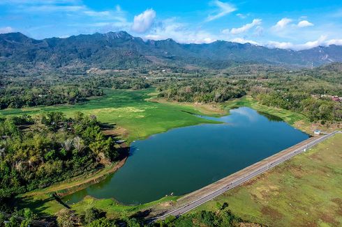 Waduk Tandon Wonogiri Surut, Padang Rumputnya Ramai Dikunjungi Warga