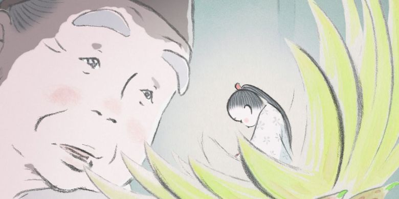 Anime The Tale of The Princess Kaguya yang mengadaptasi legenda Kaguya hime no monogatari atau Taketori monogatari. [Via theverge.com]