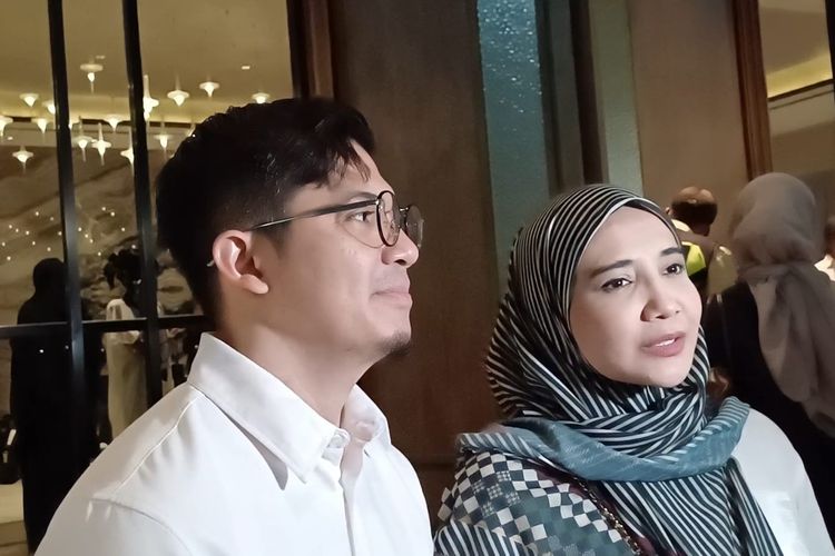 Irwansyah dan Zaskia Sungkar saat ditemui di daerah Serpong, Tangerang, Rabu (20/3/2024)