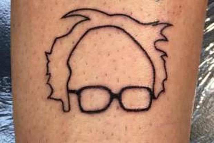 Tattoo Bernie Sanders