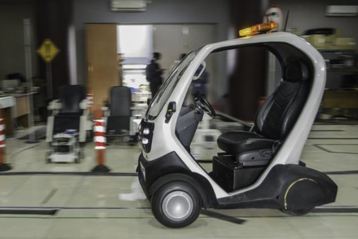 Kendaraan listrik otonom dari BRIN, Micro Electric Vehicle - Teleoperated Driving System (MEVi - TDS)