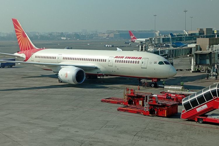 Ilustrasi pesawat Boeing 787 Dreamliner yang dioperasikan maskapai penerbangan Air India.