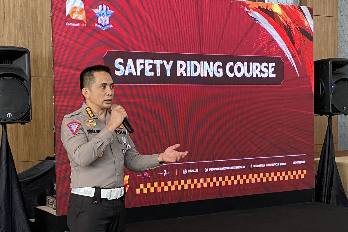 Korlantas Polri menggelar acara Safety Riding Course selama IMOS 2023