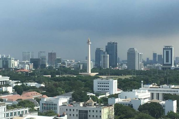 Ilustrasi kota Jakarta.