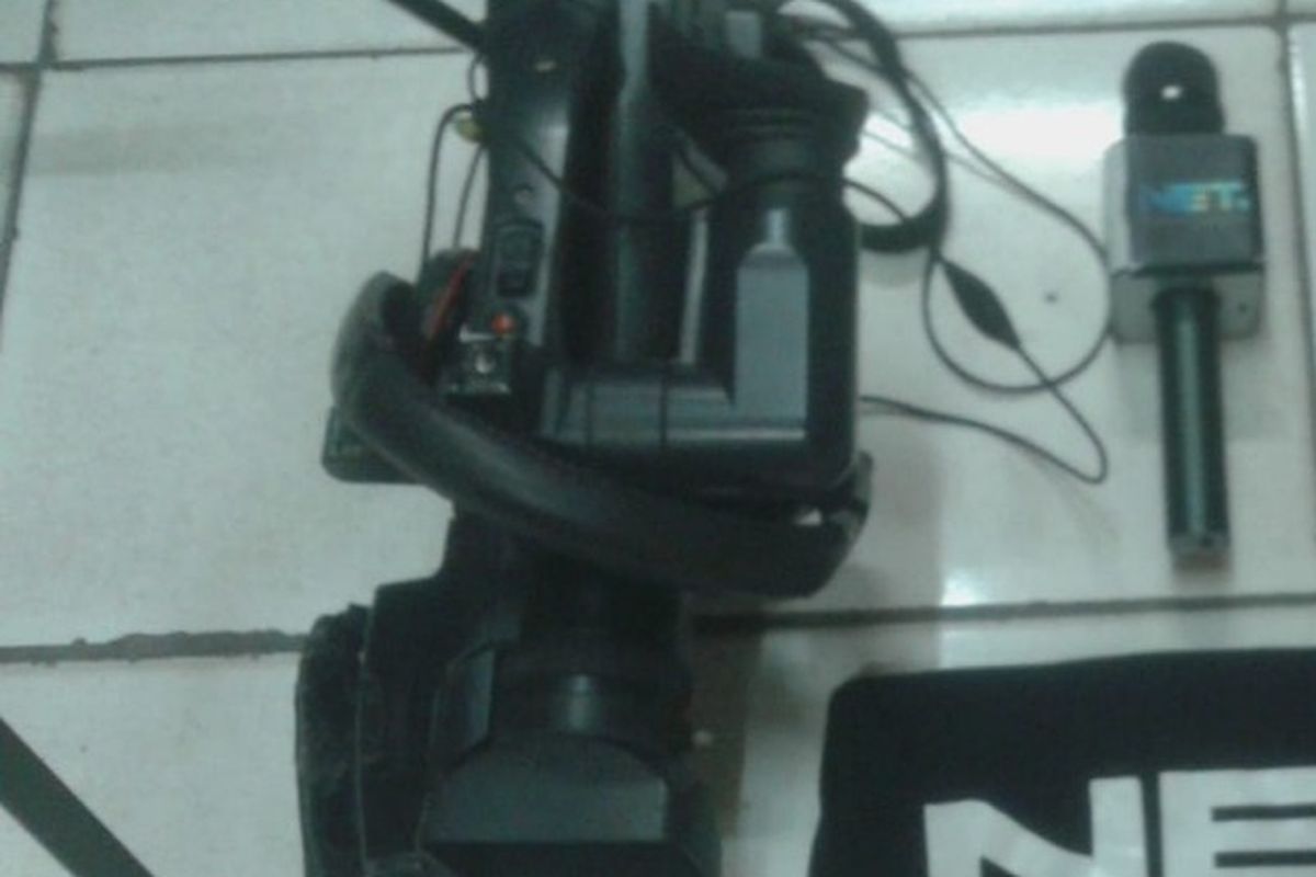 Polisi menangkap dua wartawan gadungan yang mengaku dari NET TV di kawasan Balaraja, Kabupaten Tangerang pada Kamis (13/9/2018)