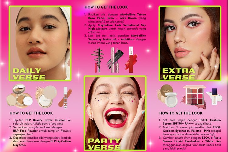 Sociolla Makeupverse menghadirkan inspirasi tiga makeup look yang berbeda