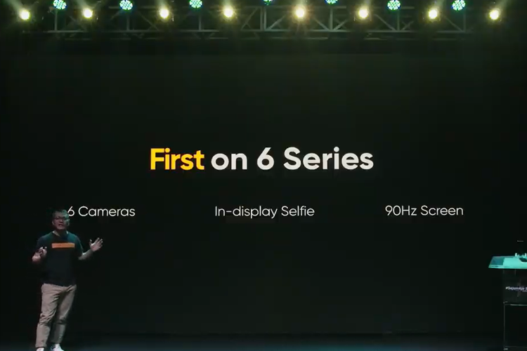 Marketing Director Realme Indonesia, Palson Yi membeberkan fitur pertama di Realme 6 Series.