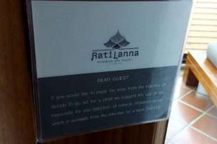 Hotel Ratilanna di Chiang Mai, Thailand. Thailand punya rencana matang menggaet kian banyak turis mancanegara berkantung tebal.
