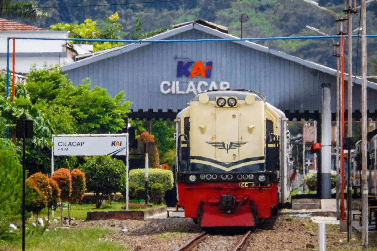 RUTE BARU: Ilustrasi KA Sancaka Utara rute Surabaya-Cilacap per 1 Februari 2025.