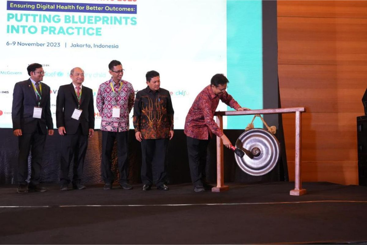 Peresmian Asia eHealth Information Network (AeHIN) di Jakarta, Selasa (7/11/2023) 