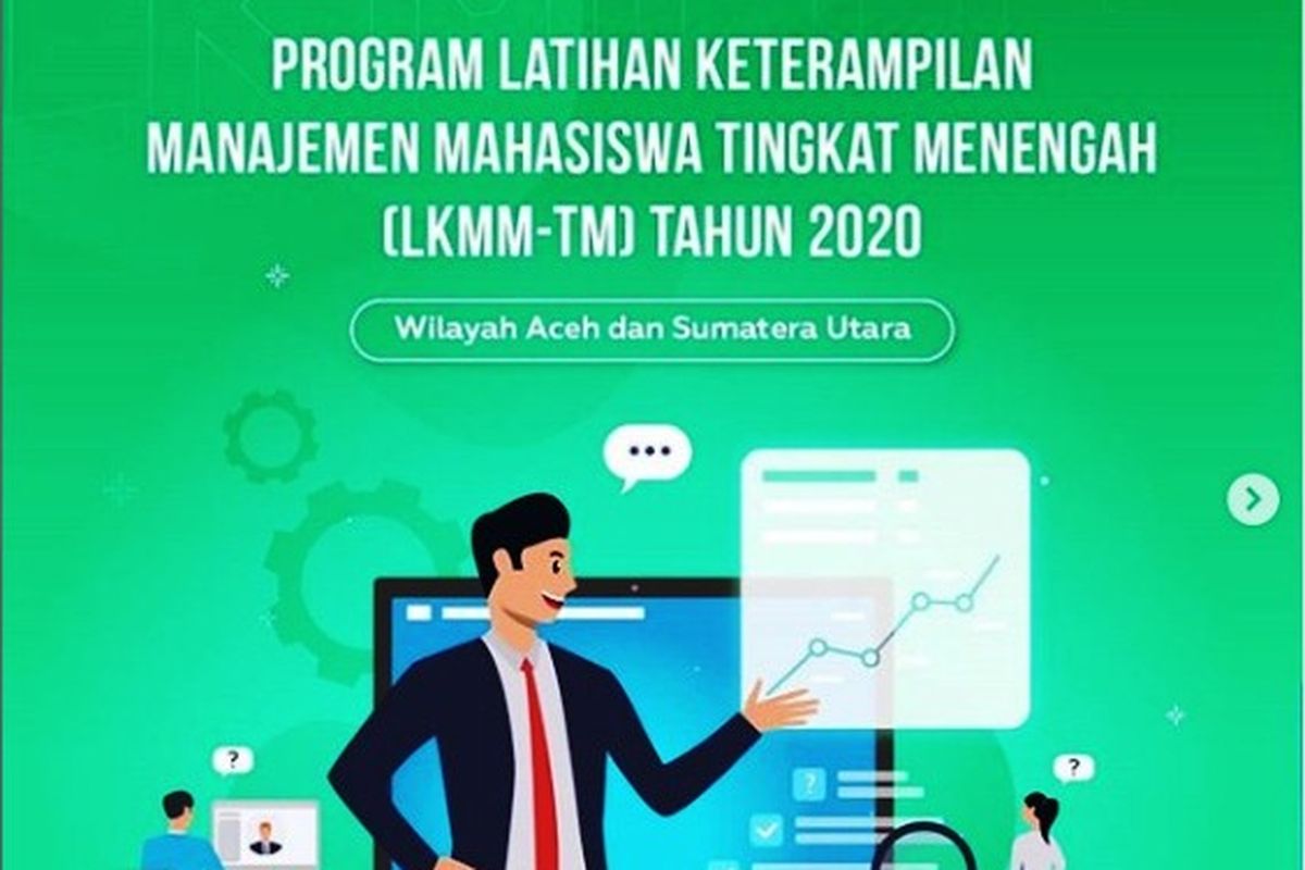 Tangkapan layar program LKMM-TM 2020 dari Ditjen Dikti.