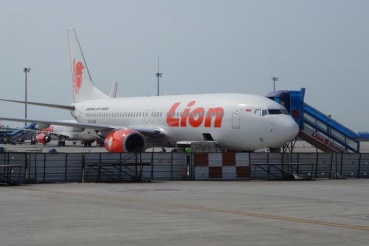 Ilustrasi pesawat Lion Air. 