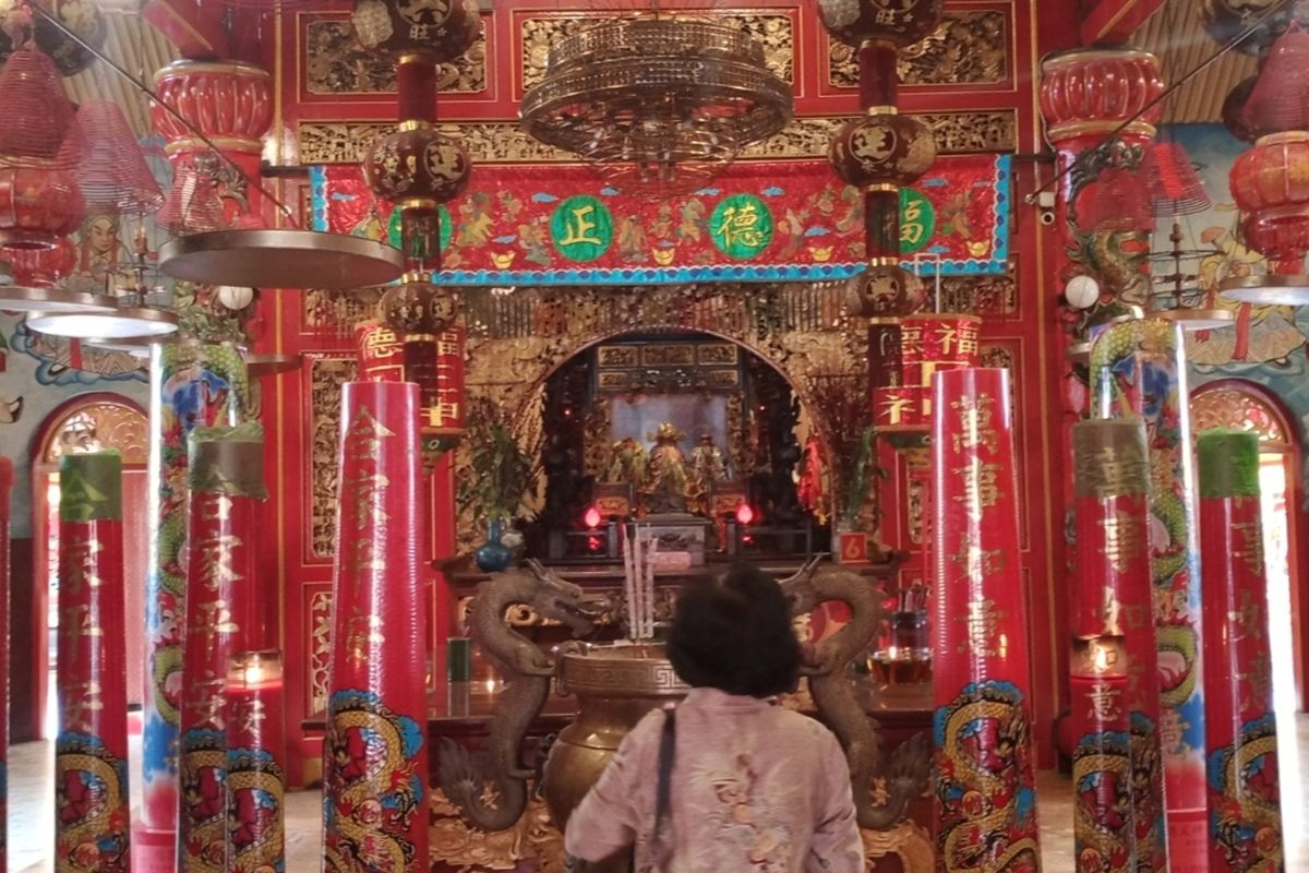 Kelenteng Eng An Kiong di Kota Malang, Jawa Timur. 