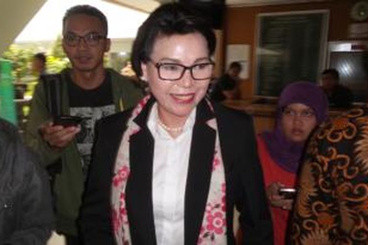 Wakil Ketua KPK Basaria Panjaitan usai menonton sidang praperadilan antara Richard Joost Lino melawan KPK di Pengadilan Negeri Jakarta Selatan, Selasa (19/1/2016).