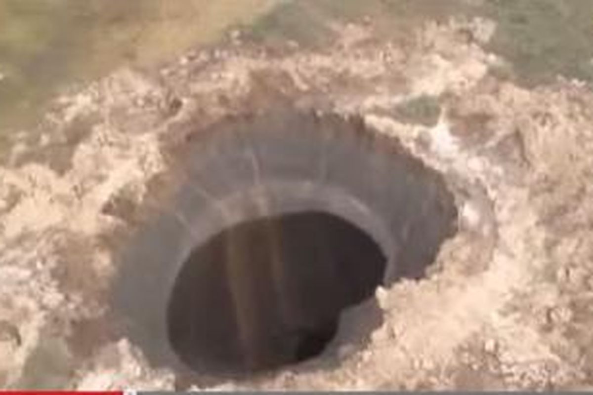 Kawah misterius selebar 79 meter ditemukan di Siberia