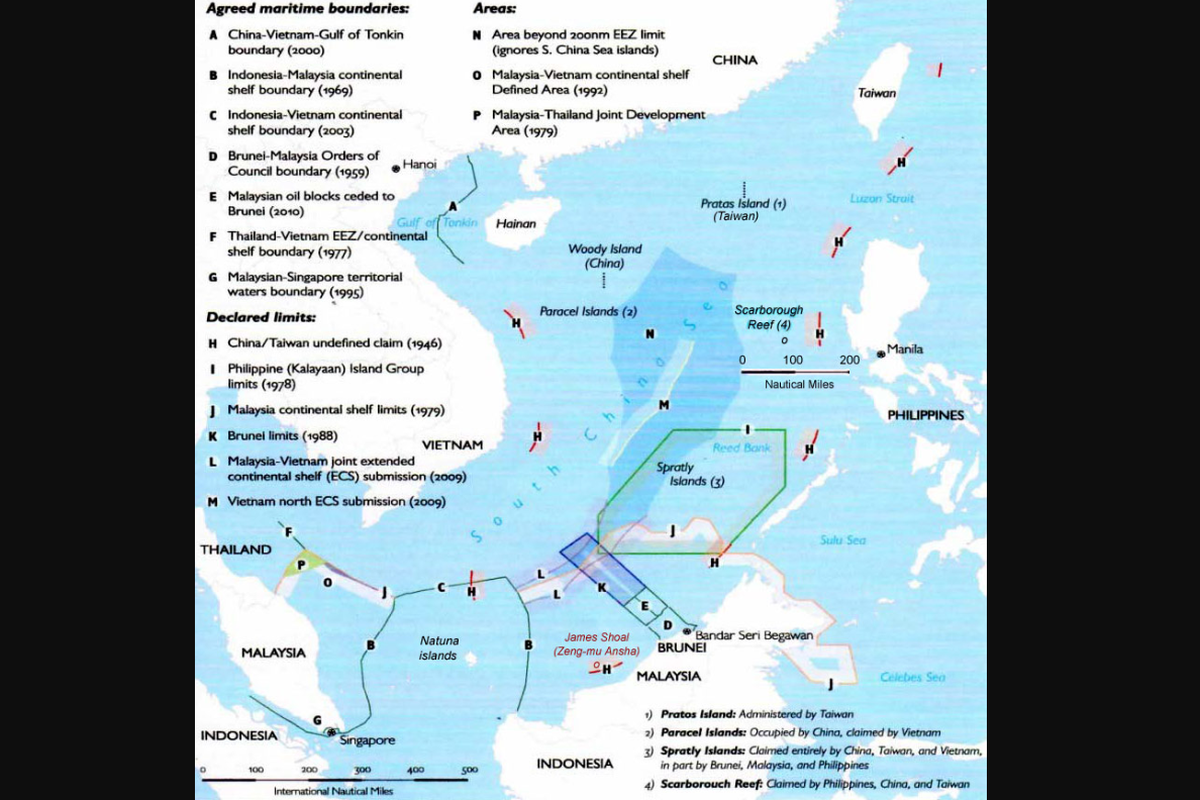 Teritorial Laut China Selatan yang di klaim China