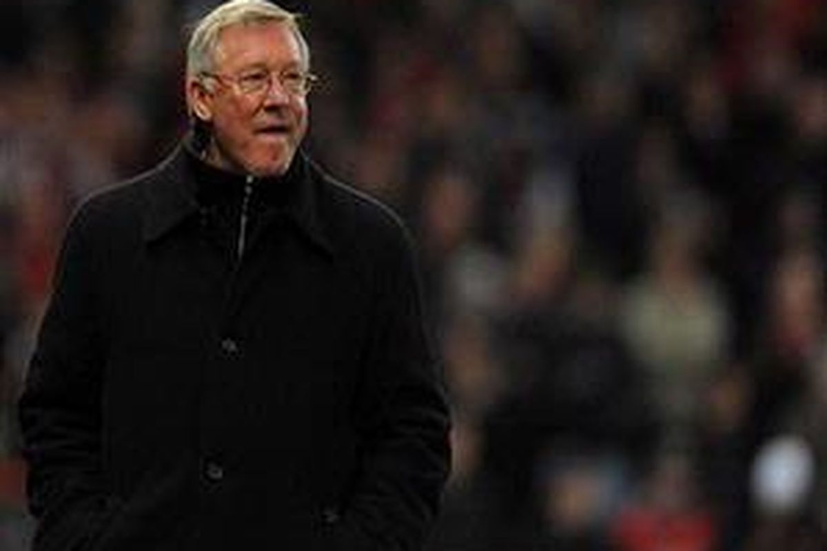 Pelatih Manchester United, Alex Ferguson.