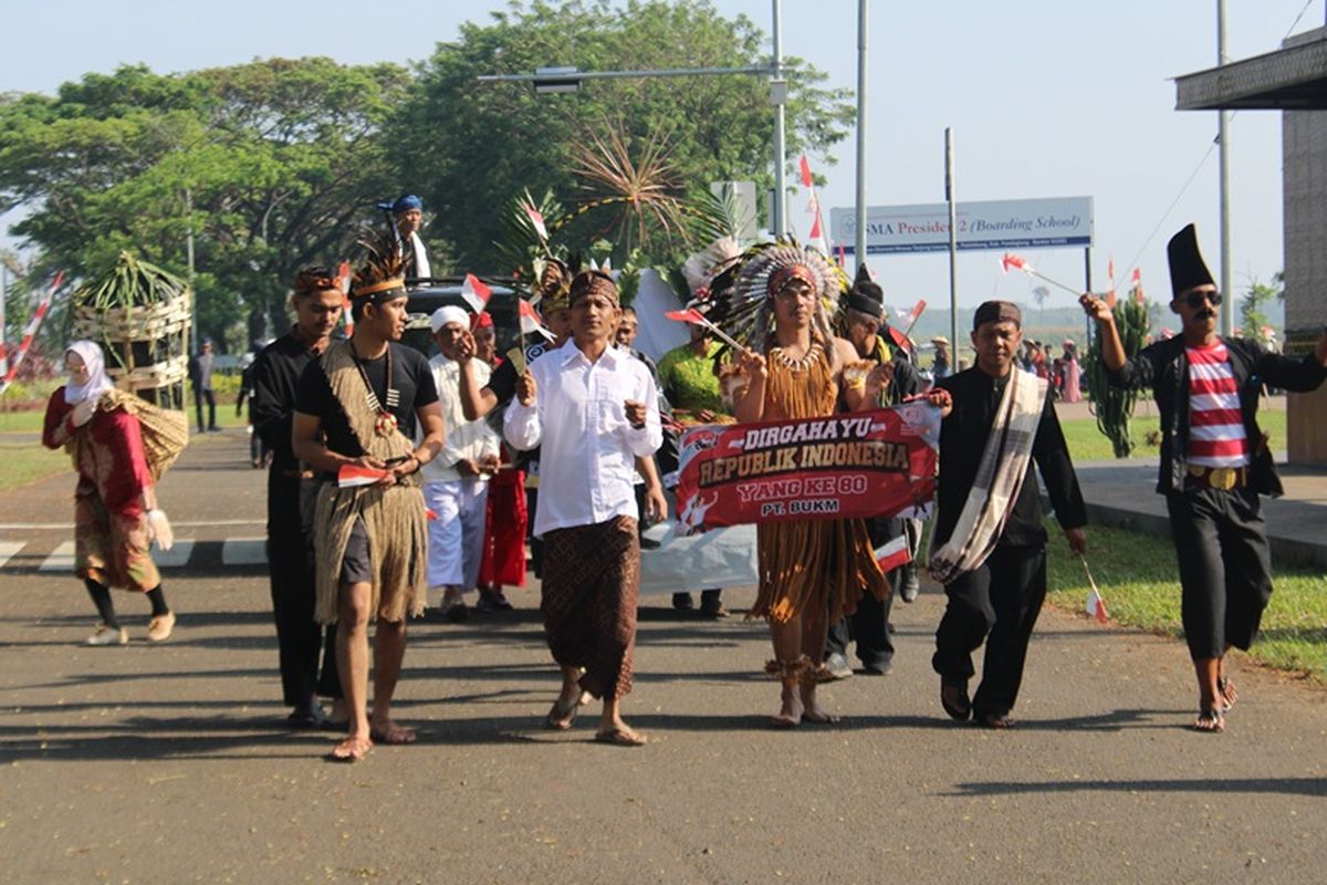 Lewat karnaval, KEK Tanjung Lesung ingin menunjukkan kekayaan dan potensi wilayahnya. 