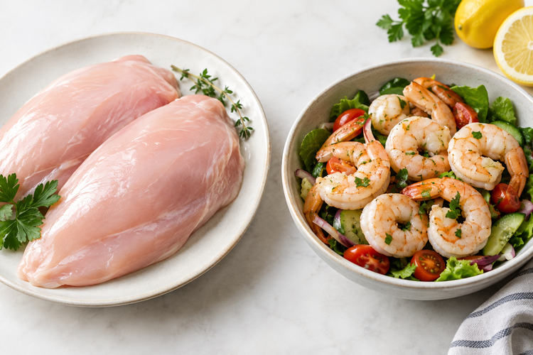 Ayam vs Udang, Mana yang Lebih Aman untuk Penderita Kolesterol?