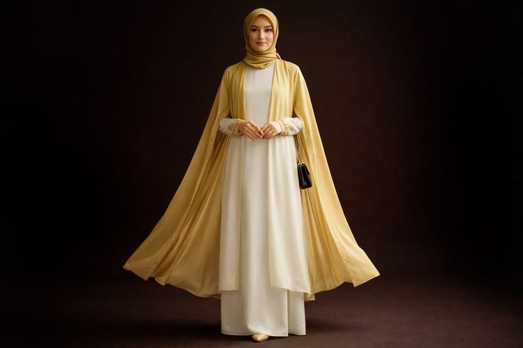 Inner Dress dengan Outer Cape