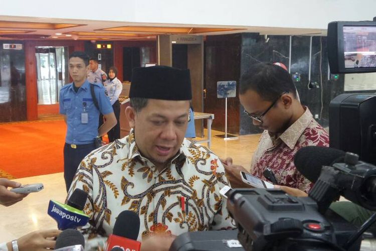 Wakil Ketua DPR RI Fahri Hamzah di Kompleks Parlemen, Senayan, Jakarta, Rabu (26/4/2017).