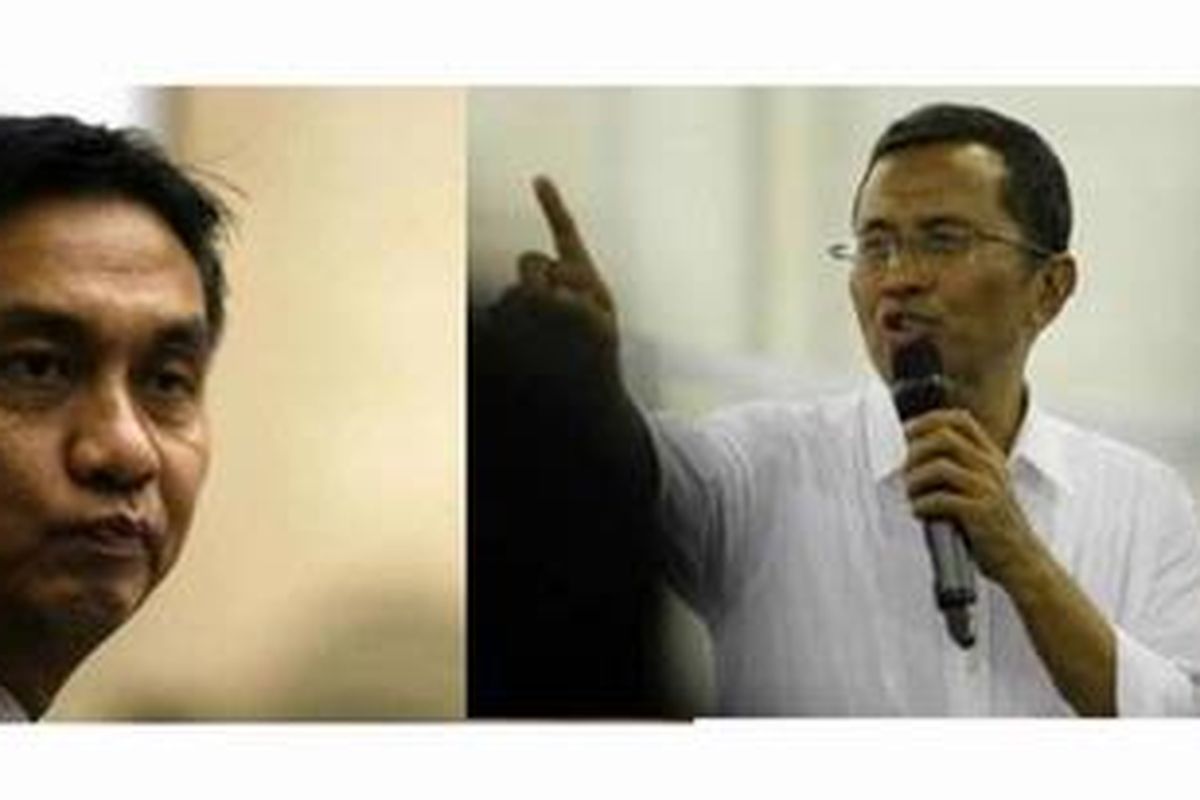 Effendi Simbolon (kiri), dan Dahlan Iskan (kanan)