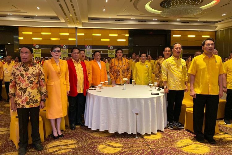 Konsolidasi Nasional ormas Tri Karya Golkar di Sulawesi Utara, Jumat (1/11/2019).