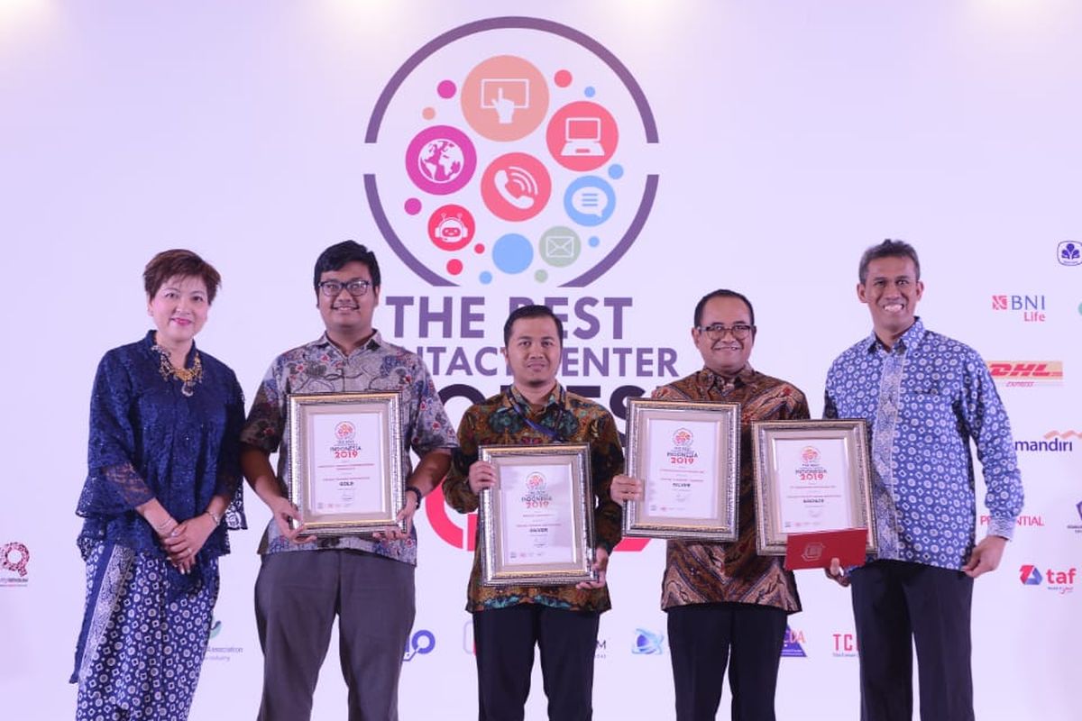 PT Perusahaan Gas Negara Tbk (PGN) meraih 5 penghargaan dalam 4 kategori dalam ajang The Best Contact Center Indonesia Tahun 2019 di Hotel Shangri-La, Jakarta, Selasa (10/9/2019). 
