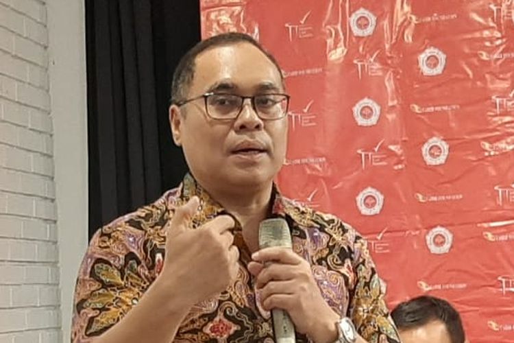 Guru Besar Hukum Internasional Universitas Indonesia, Hikmahanto Juwana, dalam diskusi 'Jalan Keluar Sengketa Natuna' di Cikini, Jakarta, Kamis (9/1/2020).