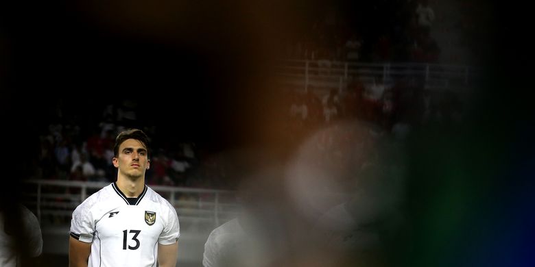 Pemain timnas Indonesia Mauro Zijlstra saat laga FIFA Matchday melawan Lebanon yang berakhir dengan skor 0-0 di Stadion Gelora Bung Tomo Surabaya, Jawa Timur, Senin (8/9/2025) malam.