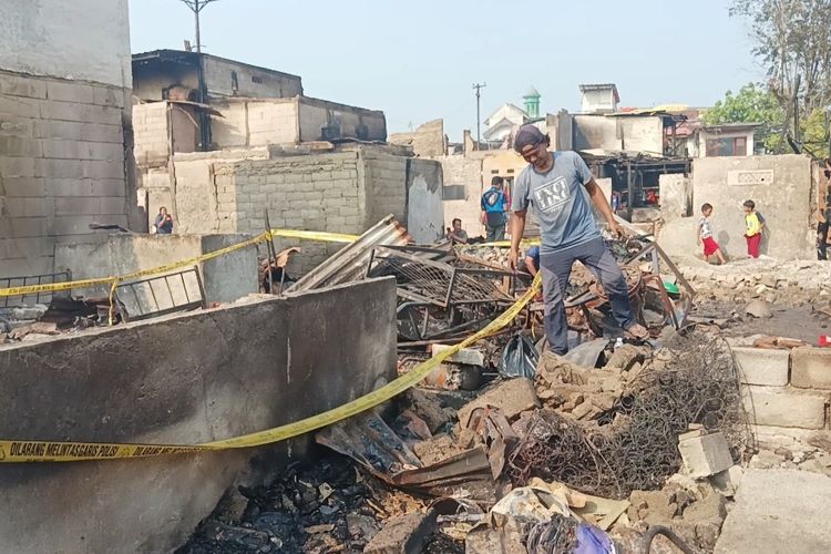 Kebakaran di Kemayoran Jakpus Sisakan Puing, 304 Bangunan Musnah dan 620 Warga Mengungsi