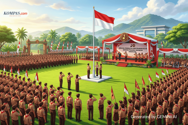 Susunan Upacara Hari Pramuka 2026 dan Lirik Hymne Satya Darma Pramuka