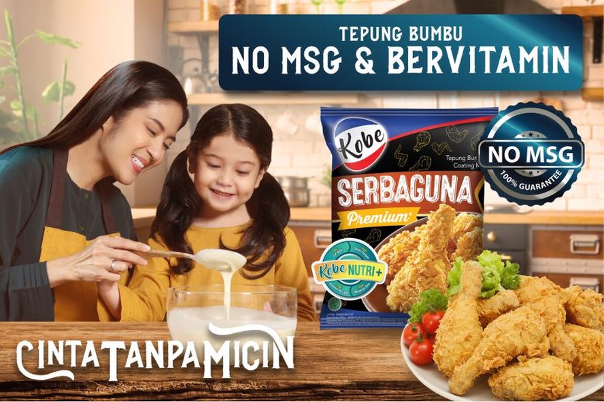 Produk Tepung Kobe Serbaguna Premium tanpa MSG. 