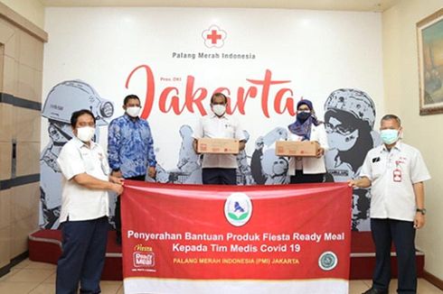 Charoen Phokphand Indonesia Bagikan Paket Bantuan Fiesta Ready Meal kepada Nakes PMI dan Rumah Sakit