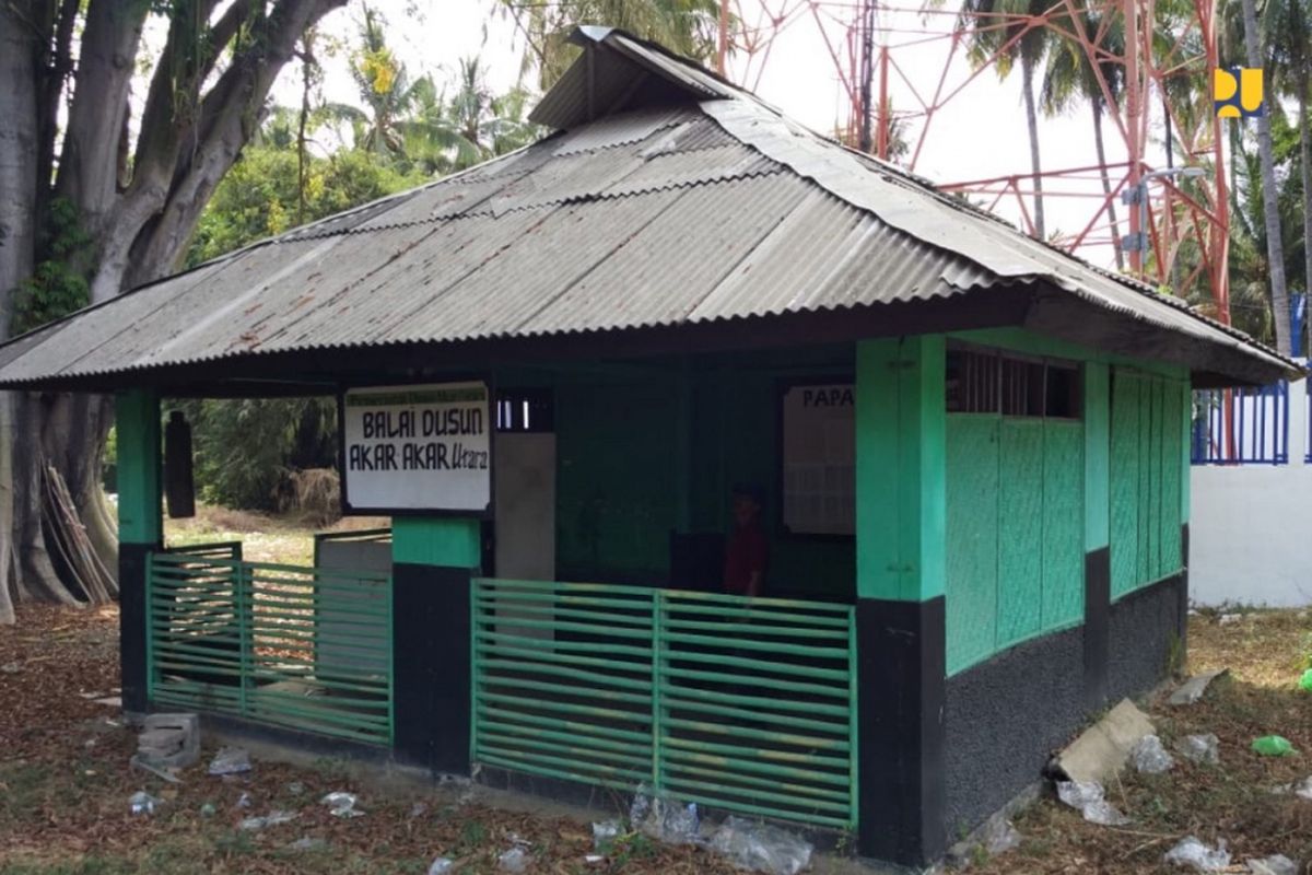 Balai Dusun Akar-Akar Utara di Desa Karang Bajo, Lombok Utara.