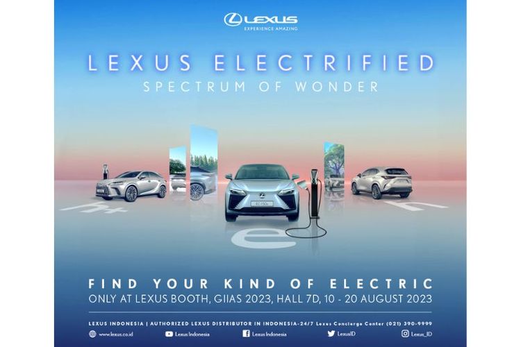 Lexus Indonesia memamerkan kendaraan hibrida The All New Lexus LM di GIIAS 2023. 