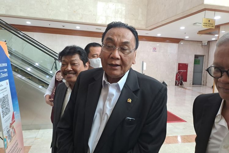 Ketua Bappilu PDI-P Bambang Wuryanto atau Bambang Pacul saat ditemui di Gedung DPR, Senayan, Jakarta, Jumat (19/5/2023). 