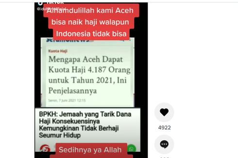 Beredar Klaim Aceh Dapat Kuota Haji, Benarkah? Ini Kata Kemenag