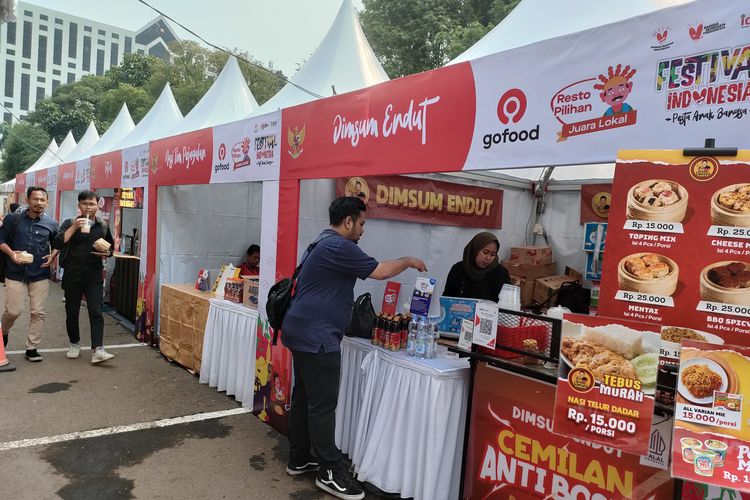 Sebanyak 12 mitra kuliner pilihan dihadirkan GoFood di acara Festival Indonesia-Pesta Anak Bangsa.