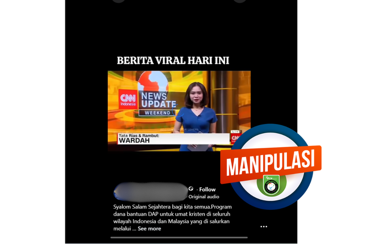 INFOGRAFIK: Hoaks Ibu Rumah Tangga Dapat Bantuan DAP Australia Sebesar Rp 1 Miliar