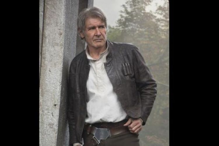 Harrison Ford beraksi dalam film Star Wars: Episode VII - The Force Awakens (2015) 