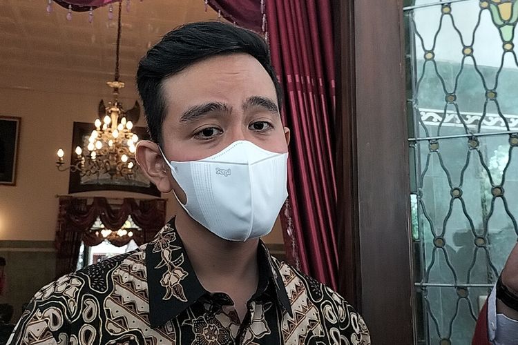 Gibran Rakabuming Raka di Loji Gandrung, Senin (21/11/2022).