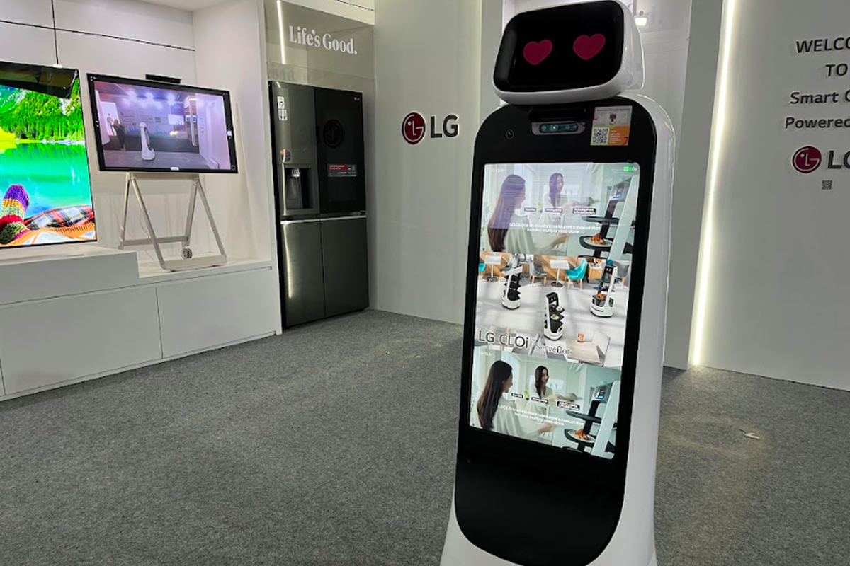 Produk buatan pabrikan LG International Korea Selatan di Techno House, IKN