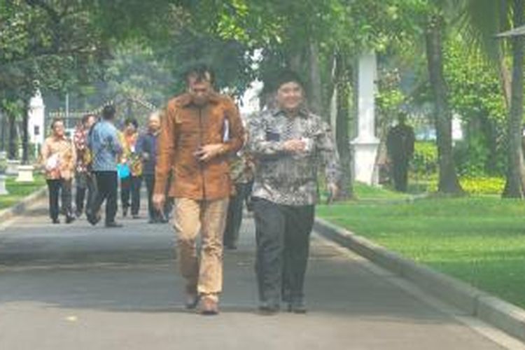 Para ekonom menemui Presiden Joko Widodo di Istana Merdeka, Senin (29/6/2015).
