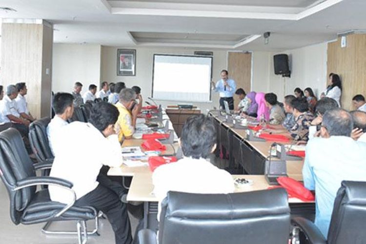 Sosialisasi Project Kuningan Line PALYJA di Balai Kota Jakarta, Rabu (25/1/2016).