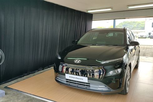 Hyundai Pamer Kona Electric Facelift di Sentul